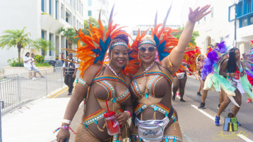 On the streets of Bermuda for Carnival.